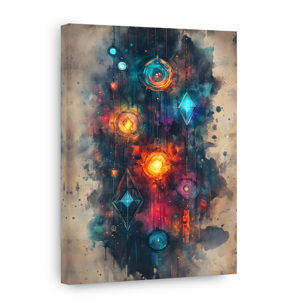 Abstract Geometric Shapes Art | Canvas Factory