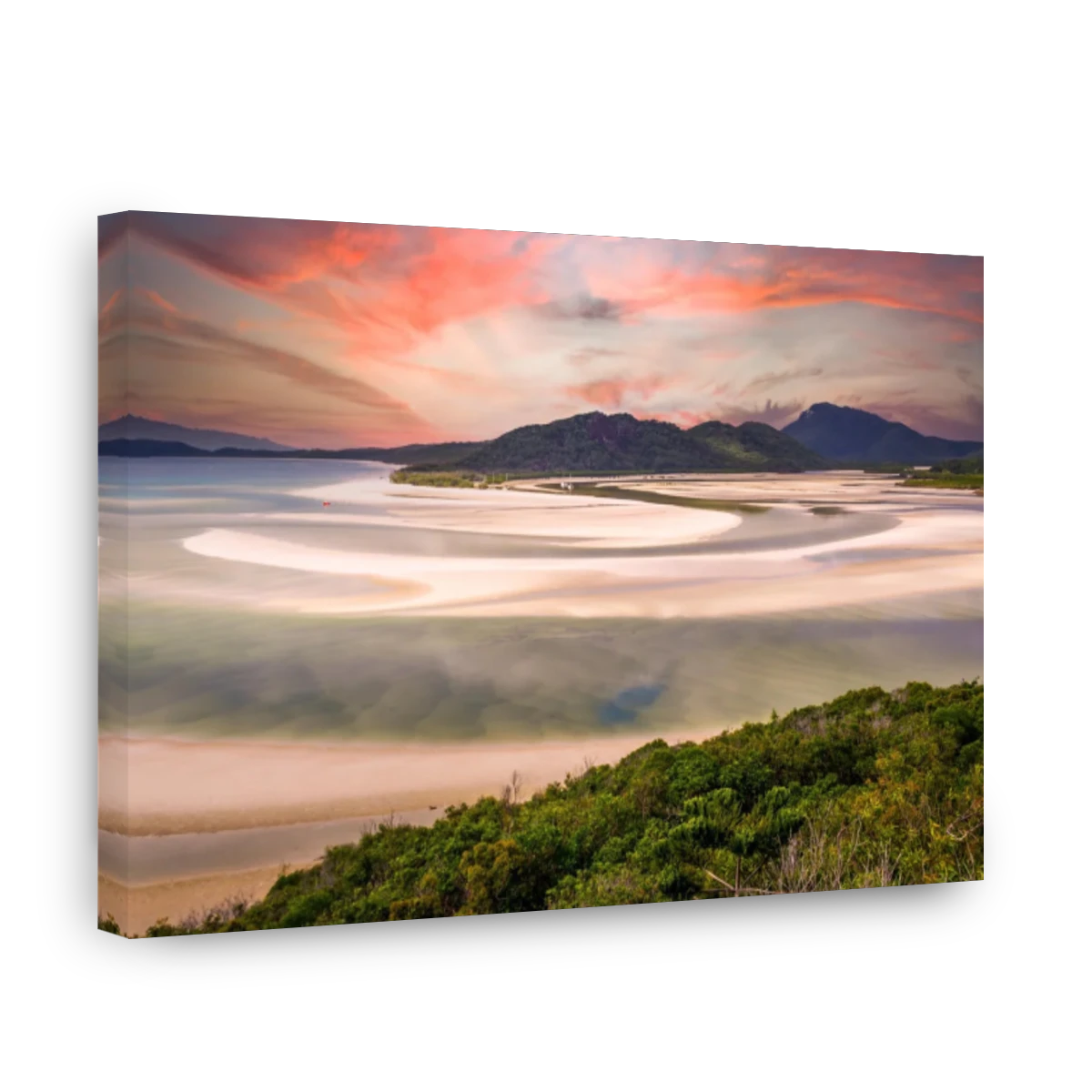 Hill Inlet Sunrise Over Whitehaven Beach | Canvas Factory