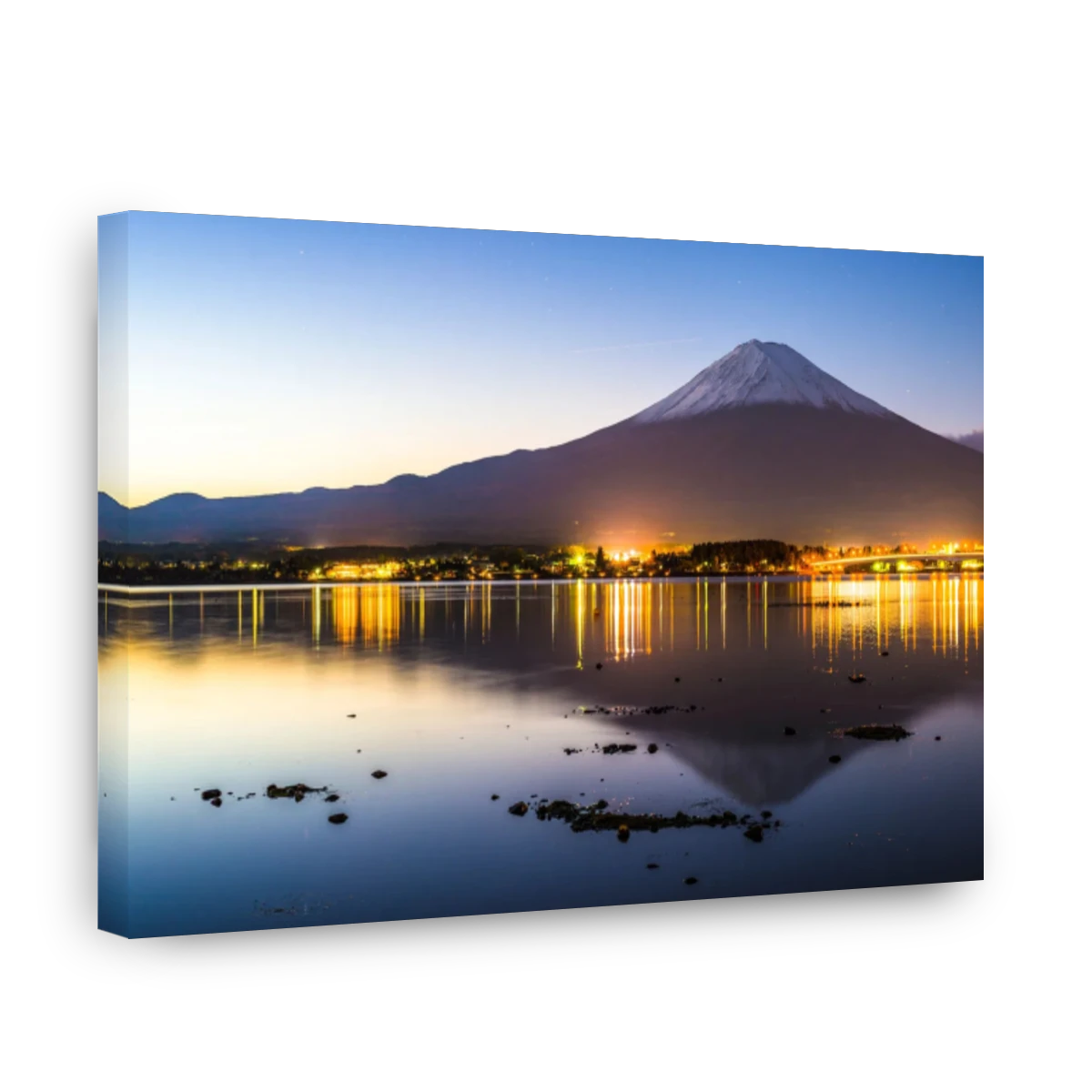Mount Fuji at Dusk over Lake Kawaguchi | Canvas Factory