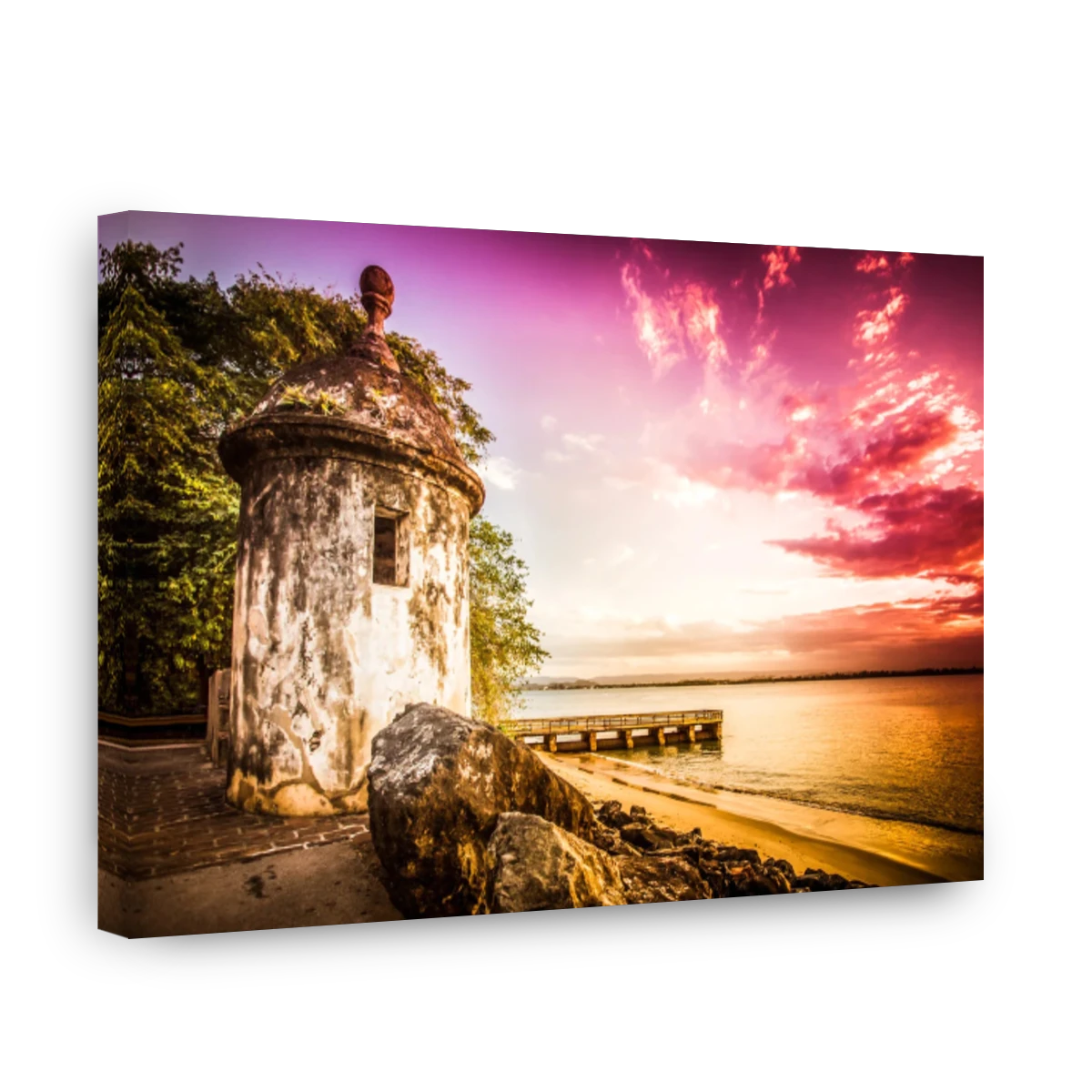 El Morro Fort Tower Puerto Rico Sunset | Canvas Factory