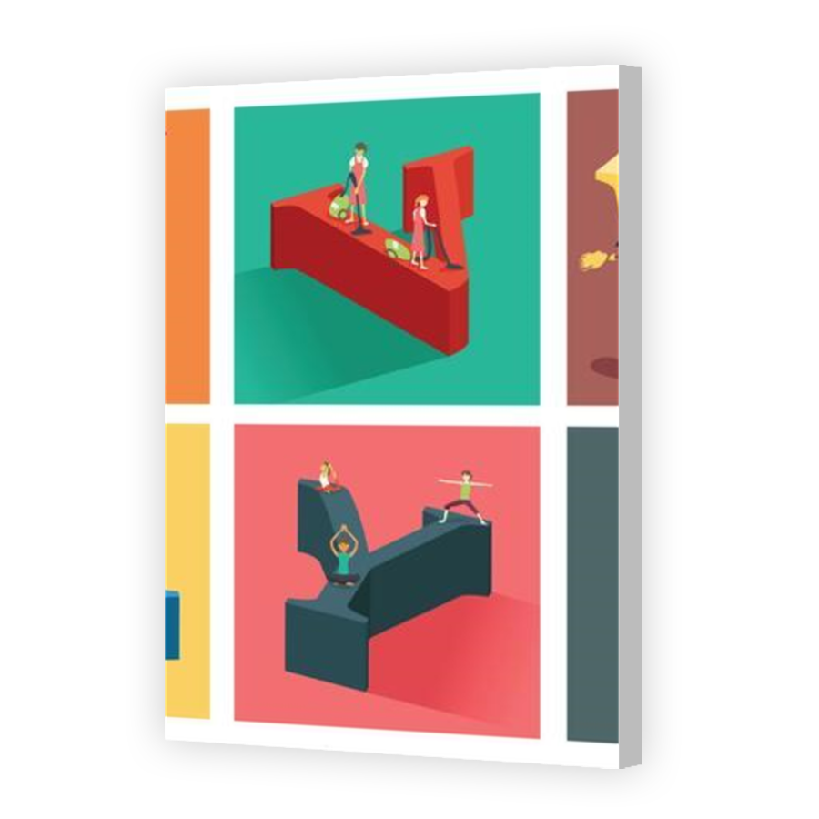 Thumbnail for Canvas - Coloured Canvas Wrap