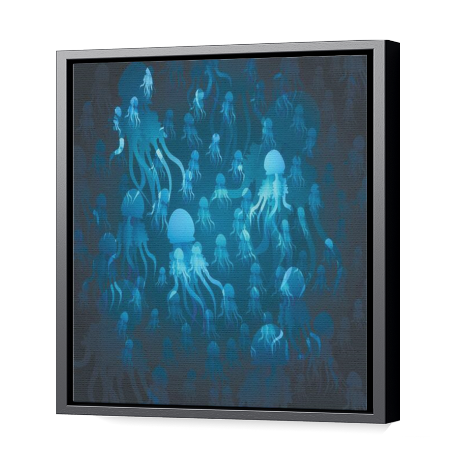 Thumbnail for Canvas - Black Floating Frame