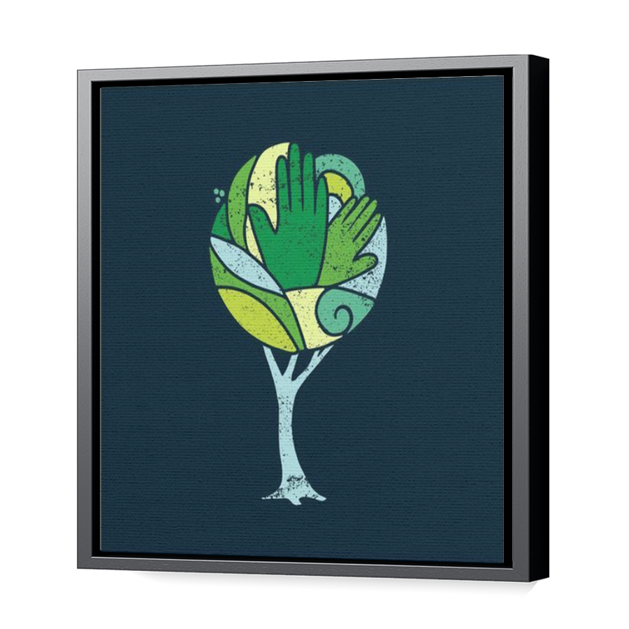 Thumbnail for Canvas - Black Floating Frame
