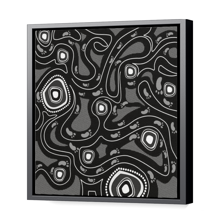 Thumbnail for Canvas - Black Floating Frame