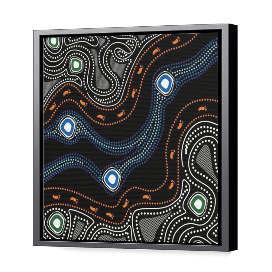 Thumbnail for Canvas - Black Floating Frame