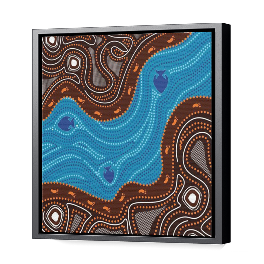 Thumbnail for Canvas - Black Floating Frame