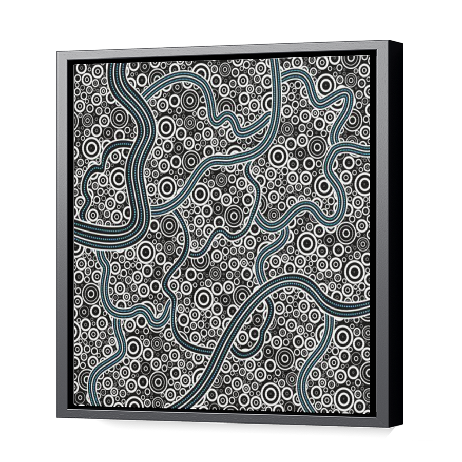 Thumbnail for Canvas - Black Floating Frame