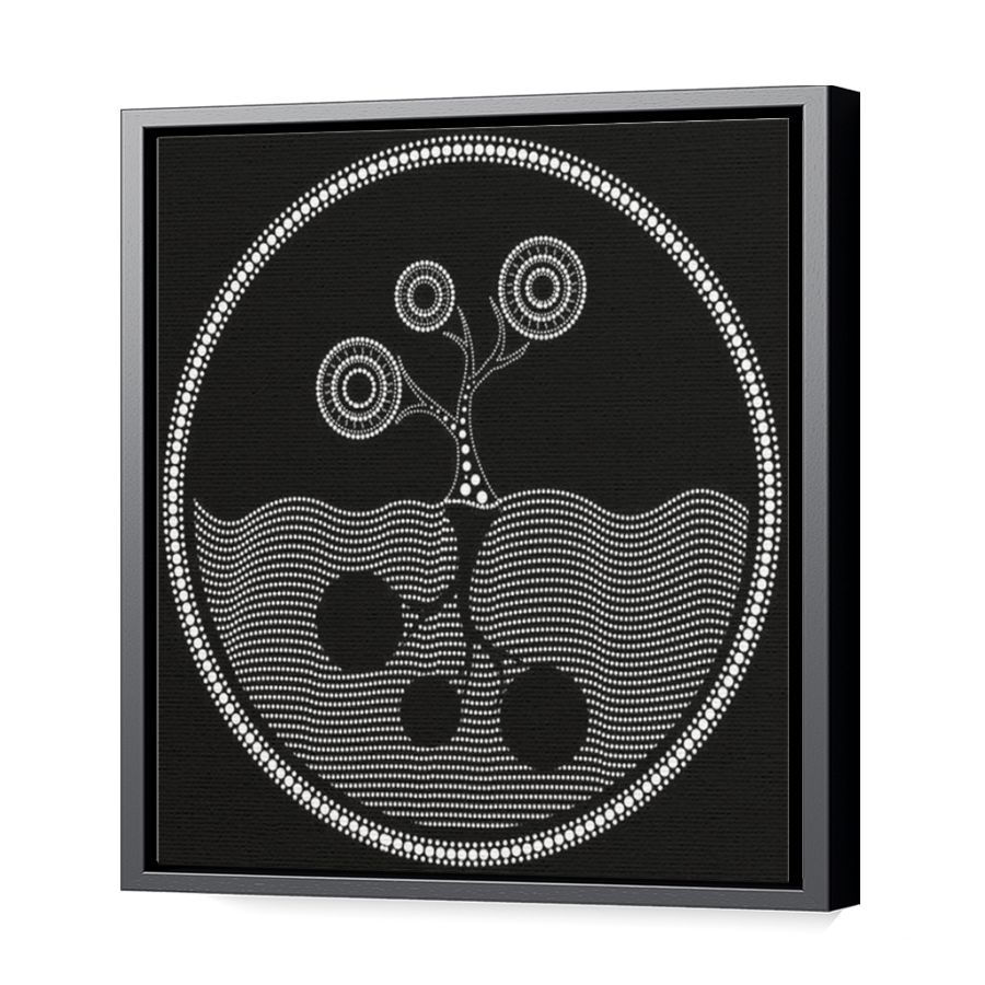 Thumbnail for Canvas - Black Floating Frame