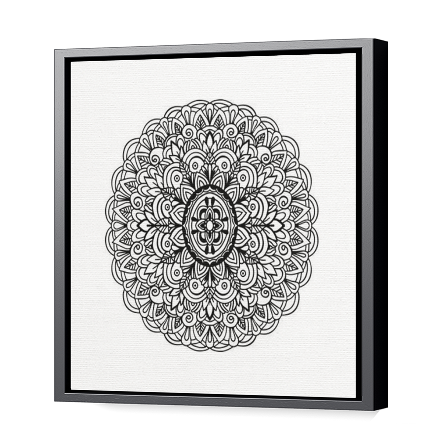 Thumbnail for Canvas - Black Floating Frame