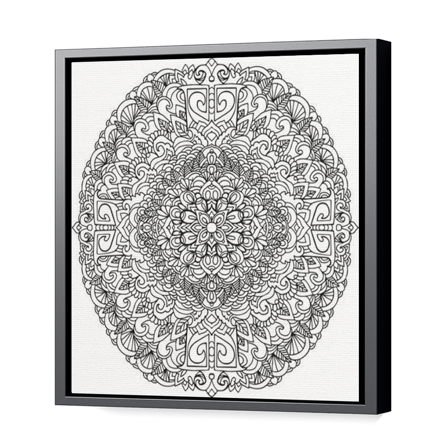 Thumbnail for Canvas - Black Floating Frame