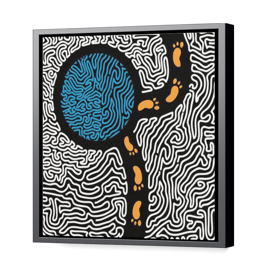 Thumbnail for Canvas - Black Floating Frame