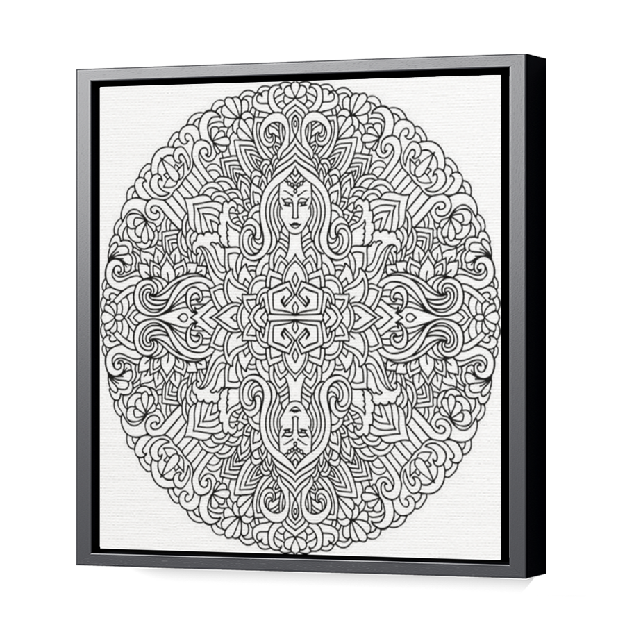 Thumbnail for Canvas - Black Floating Frame