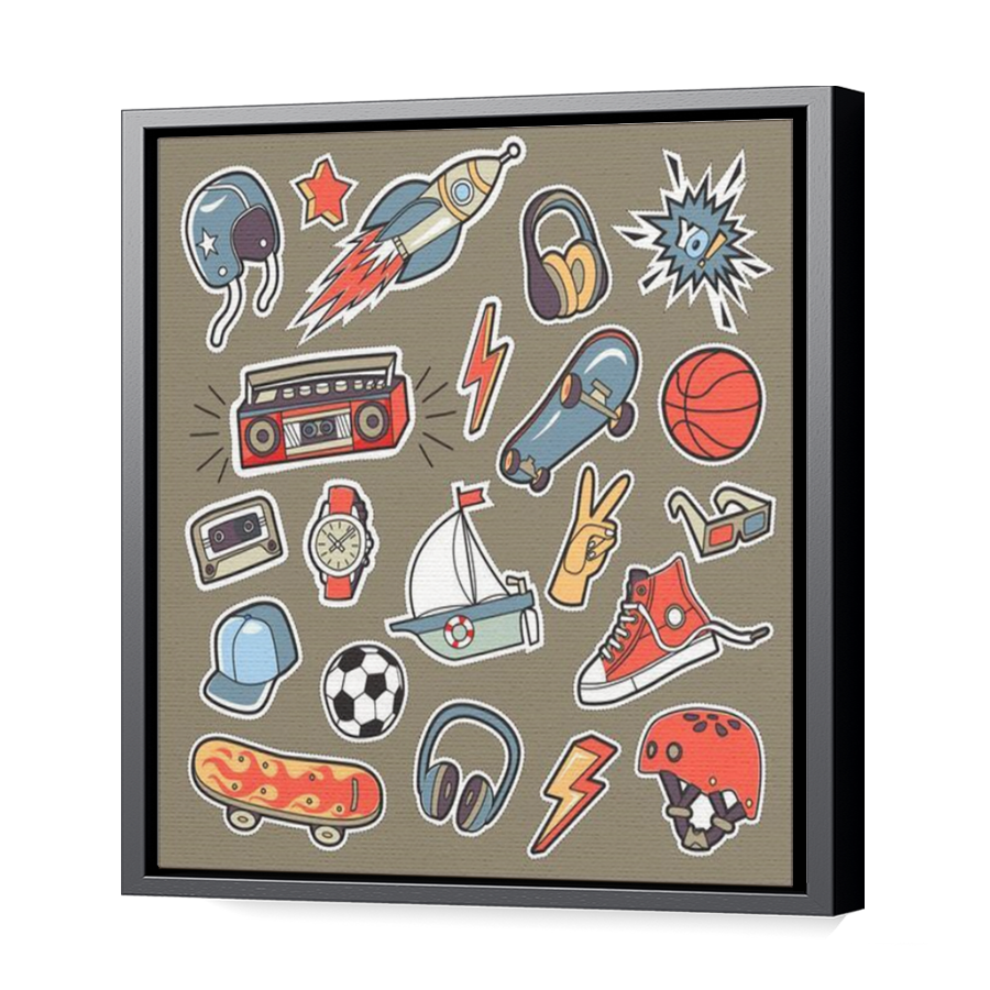 Thumbnail for Canvas - Black Floating Frame