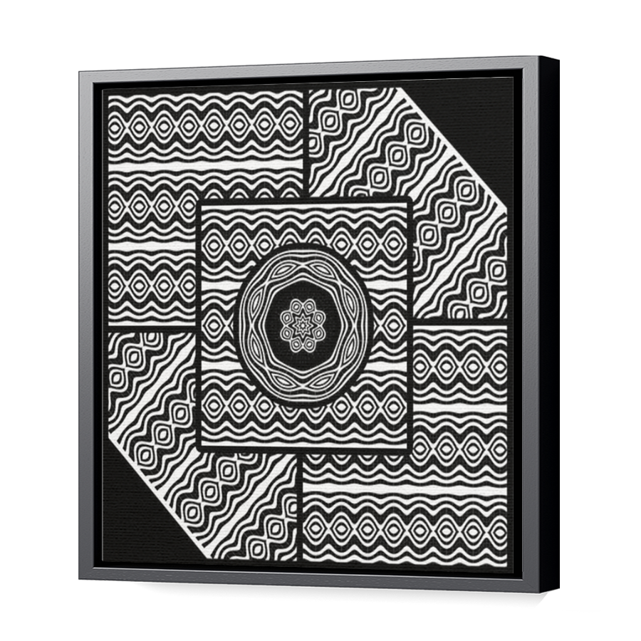 Thumbnail for Canvas - Black Floating Frame