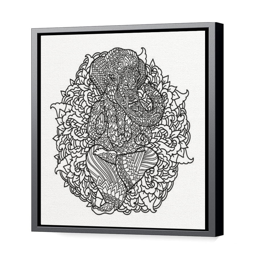Thumbnail for Canvas - Black Floating Frame