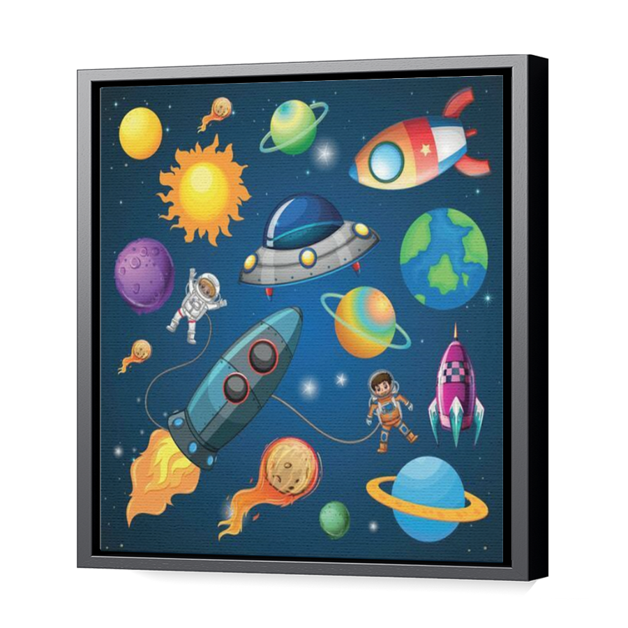 Thumbnail for Canvas - Black Floating Frame