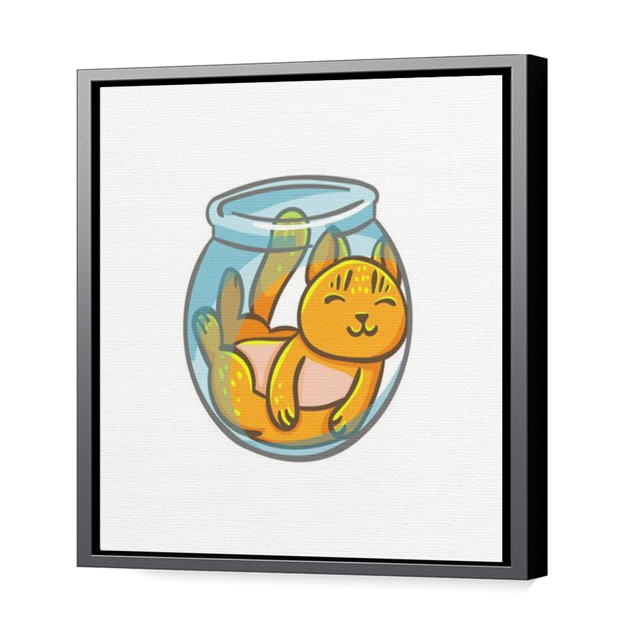 Thumbnail for Canvas - Black Floating Frame