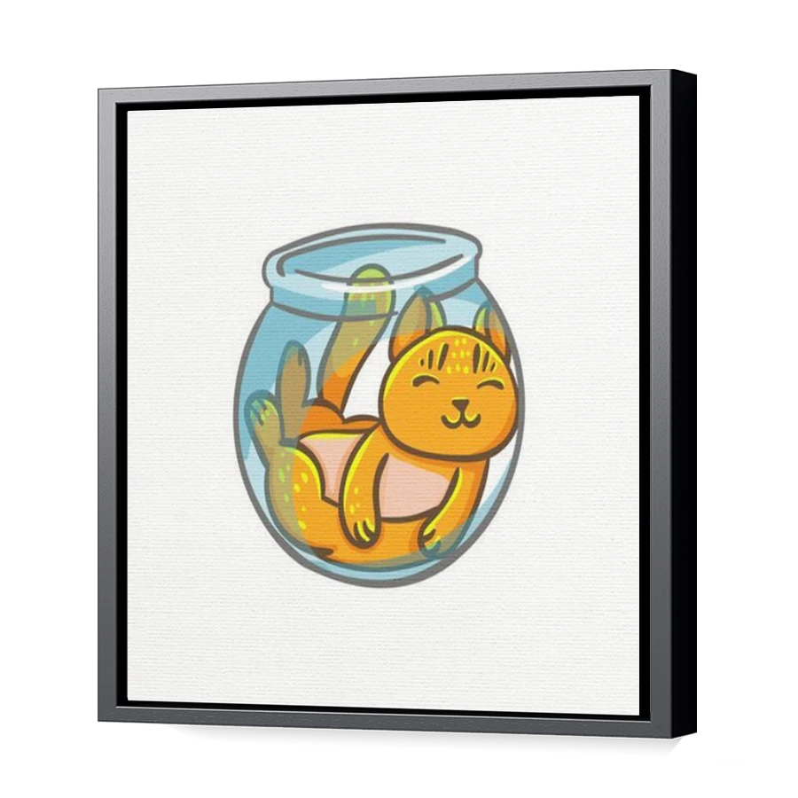 Thumbnail for Canvas - Black Floating Frame