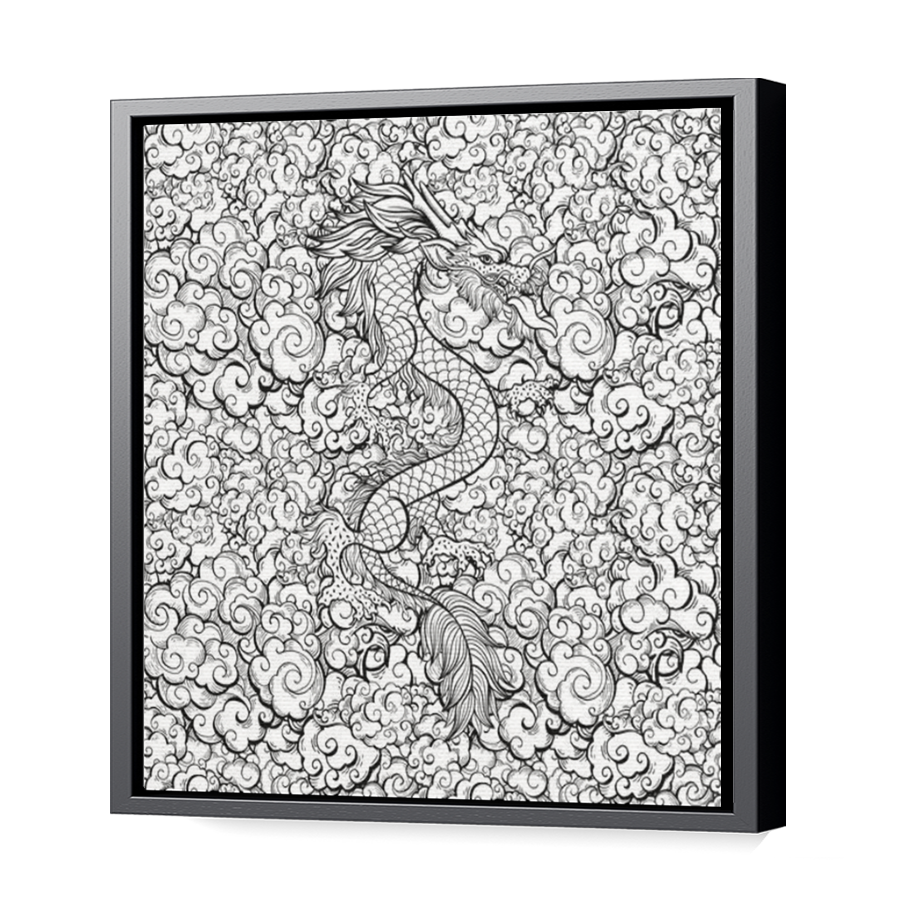 Thumbnail for Canvas - Black Floating Frame