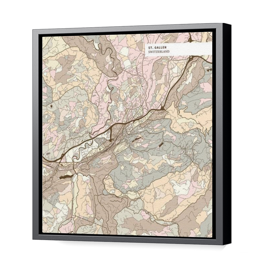 Thumbnail for Canvas - Black Floating Frame