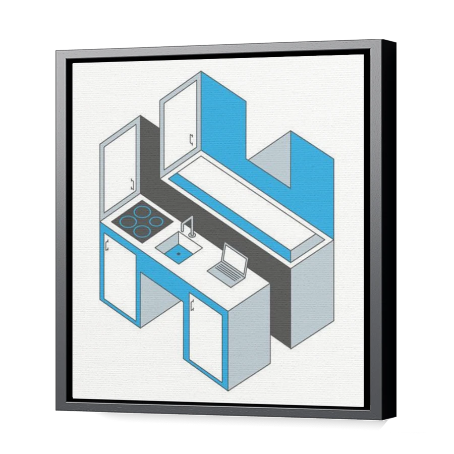 Thumbnail for Canvas - Black Floating Frame