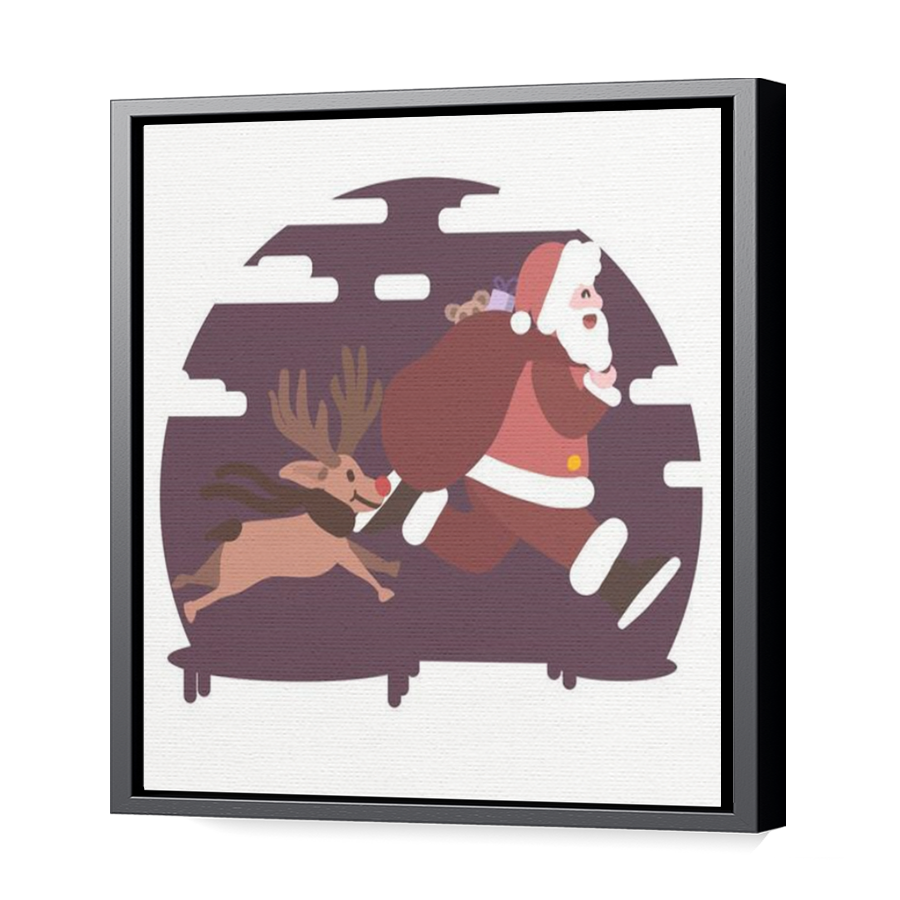 Thumbnail for Canvas - Black Floating Frame
