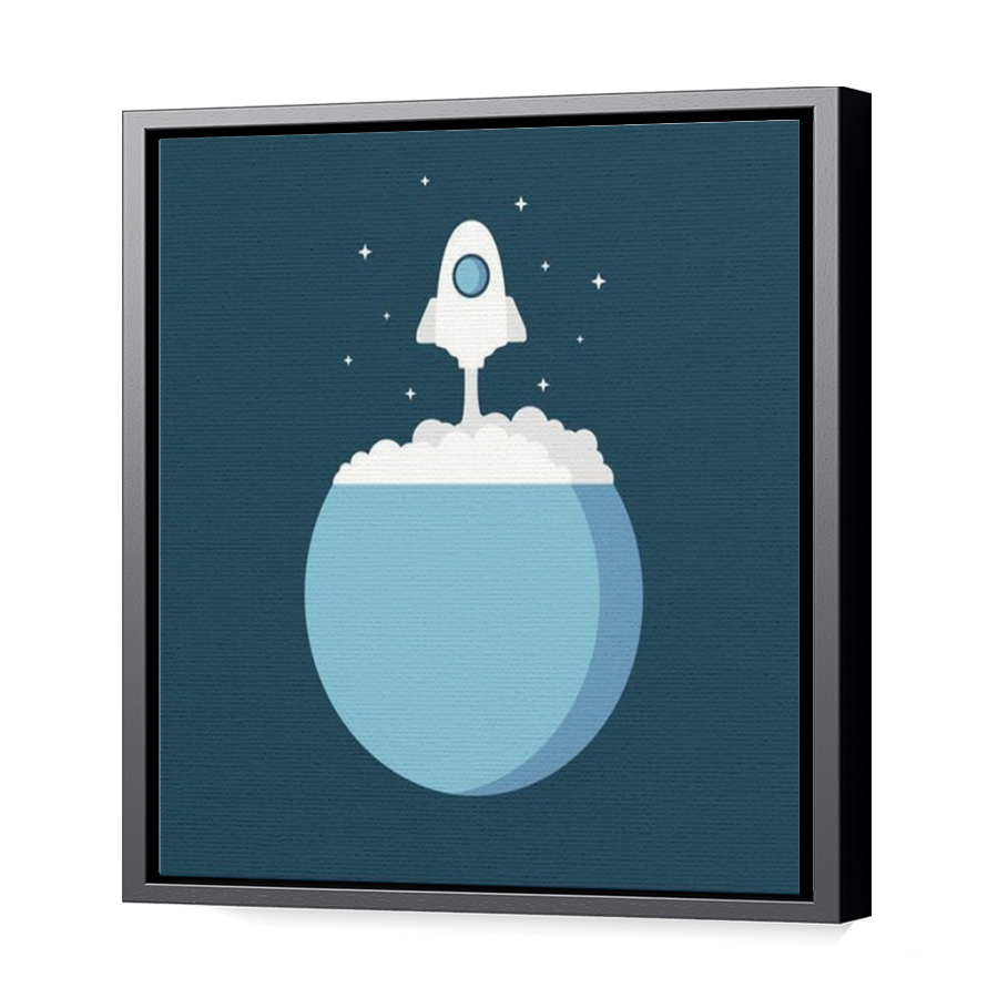Thumbnail for Canvas - Black Floating Frame