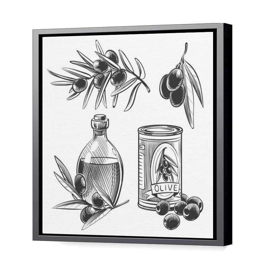 Thumbnail for Canvas - Black Floating Frame