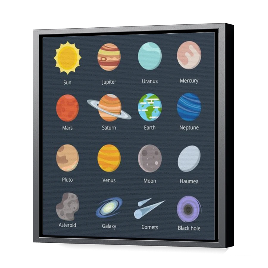 Thumbnail for Canvas - Black Floating Frame