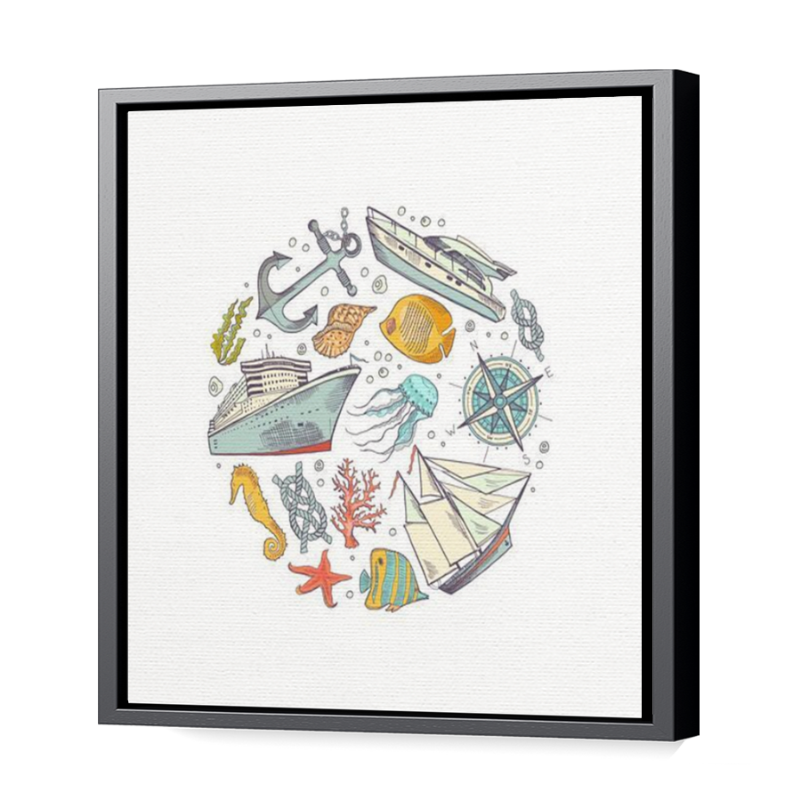 Thumbnail for Canvas - Black Floating Frame