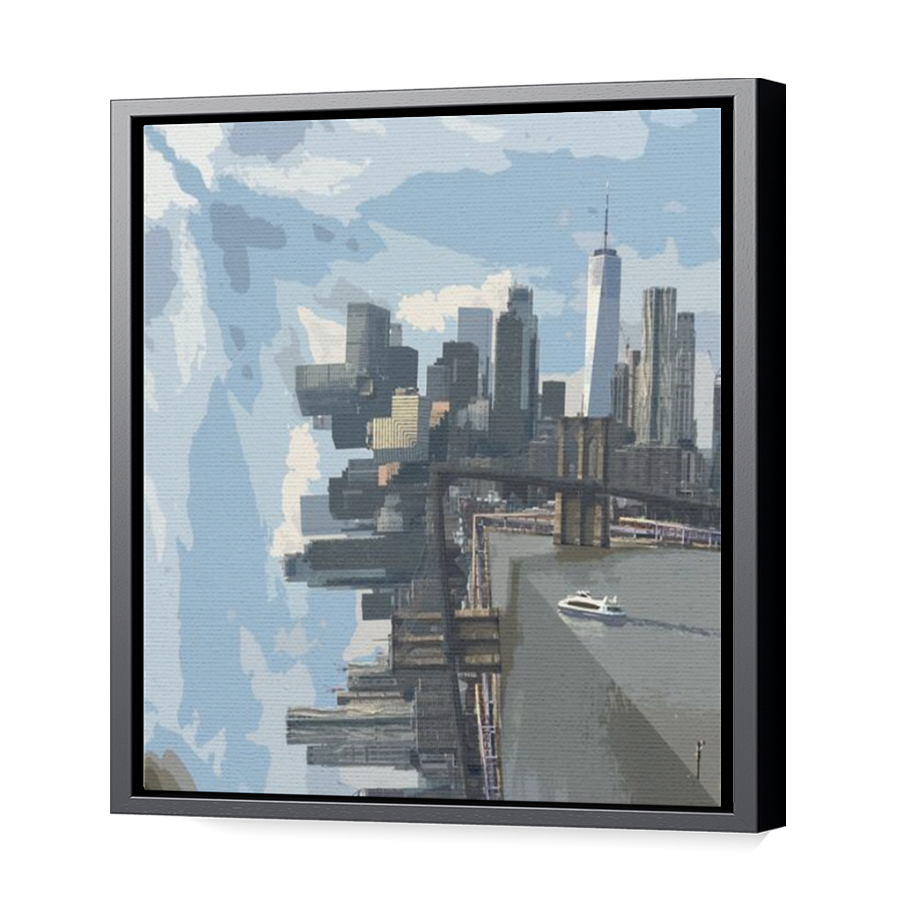 Thumbnail for Canvas - Black Floating Frame