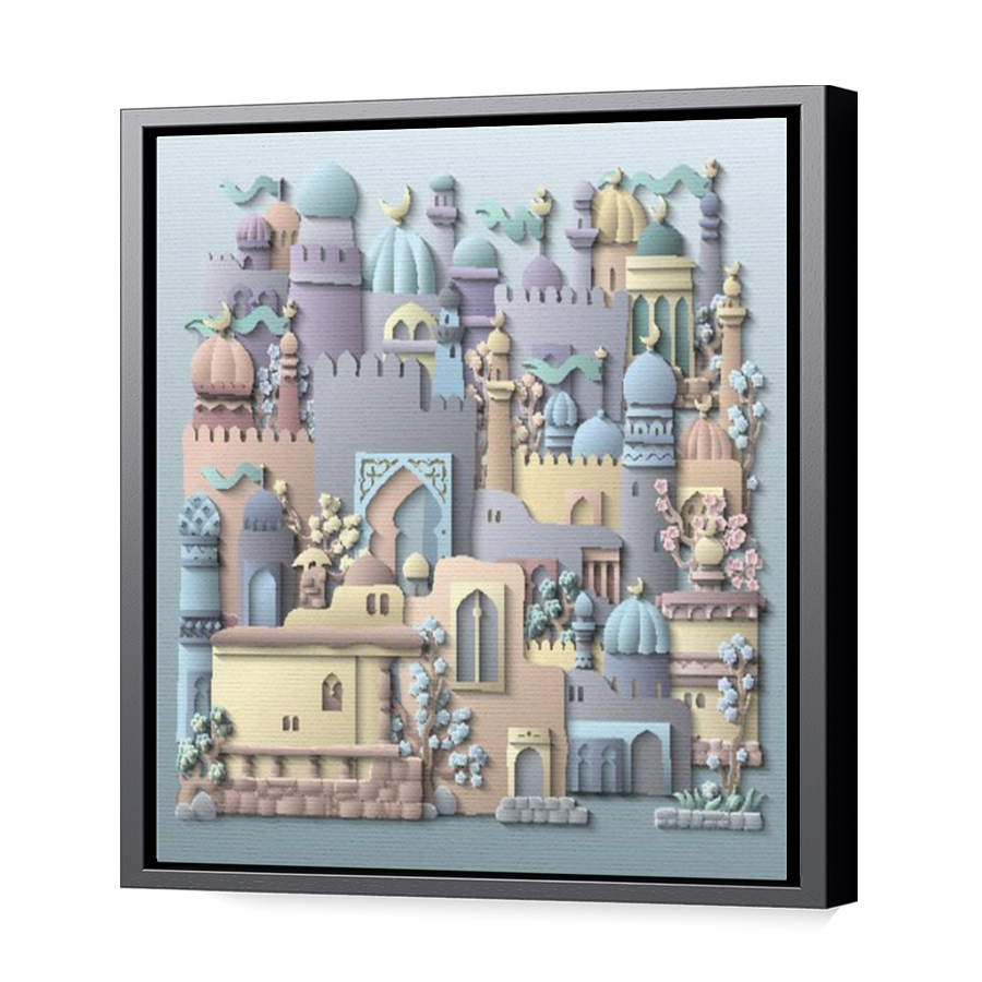 Thumbnail for Canvas - Black Floating Frame