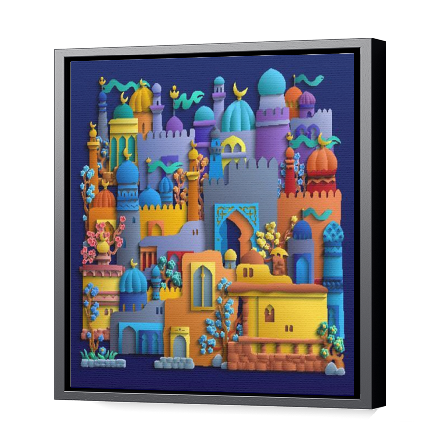 Thumbnail for Canvas - Black Floating Frame
