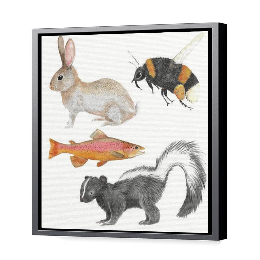 Thumbnail for Canvas - Black Floating Frame
