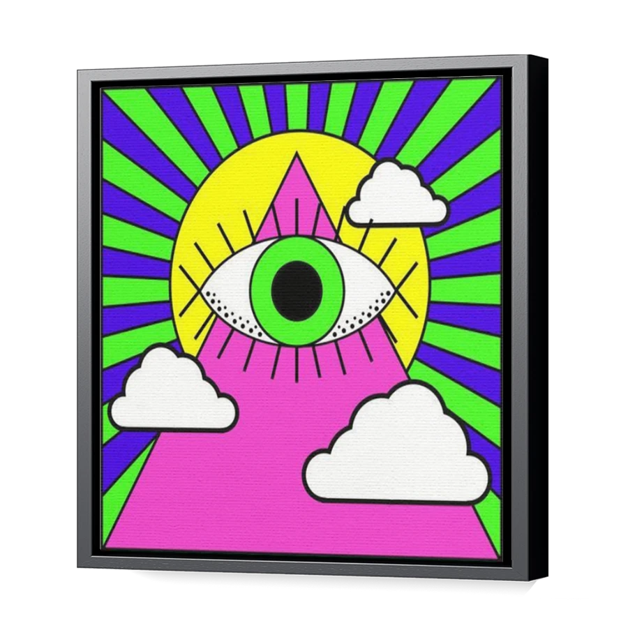 Thumbnail for Canvas - Black Floating Frame