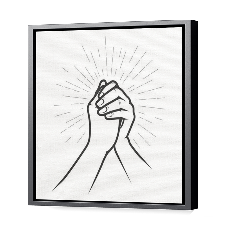 Thumbnail for Canvas - Black Floating Frame
