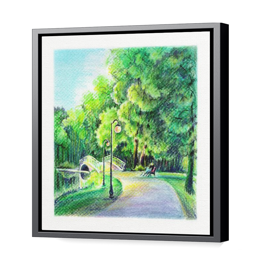 Thumbnail for Canvas - Black Floating Frame