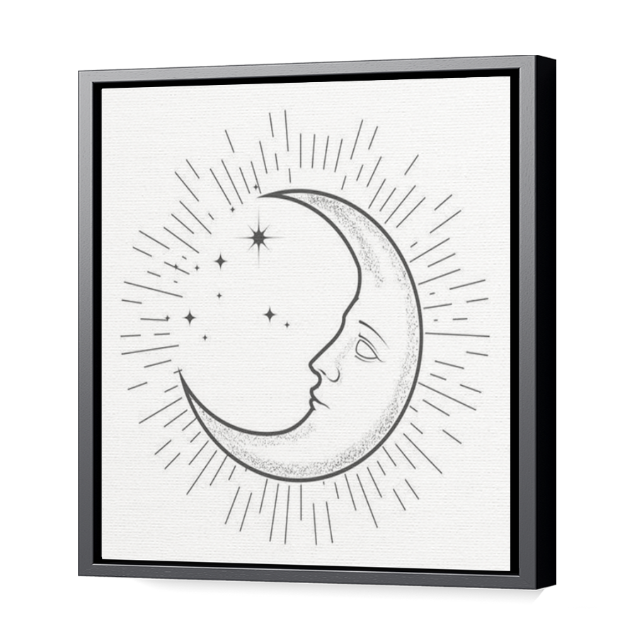 Thumbnail for Canvas - Black Floating Frame