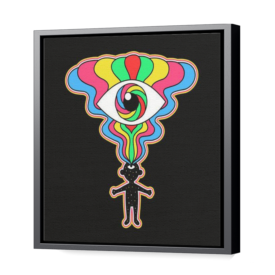 Thumbnail for Canvas - Black Floating Frame