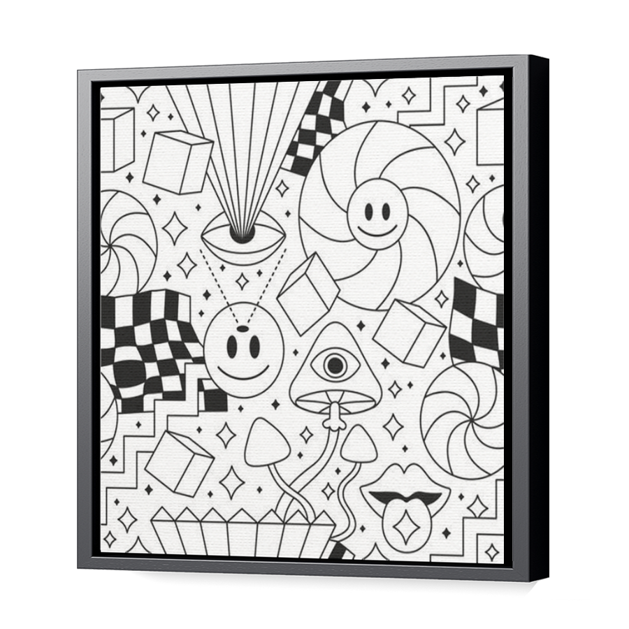 Thumbnail for Canvas - Black Floating Frame