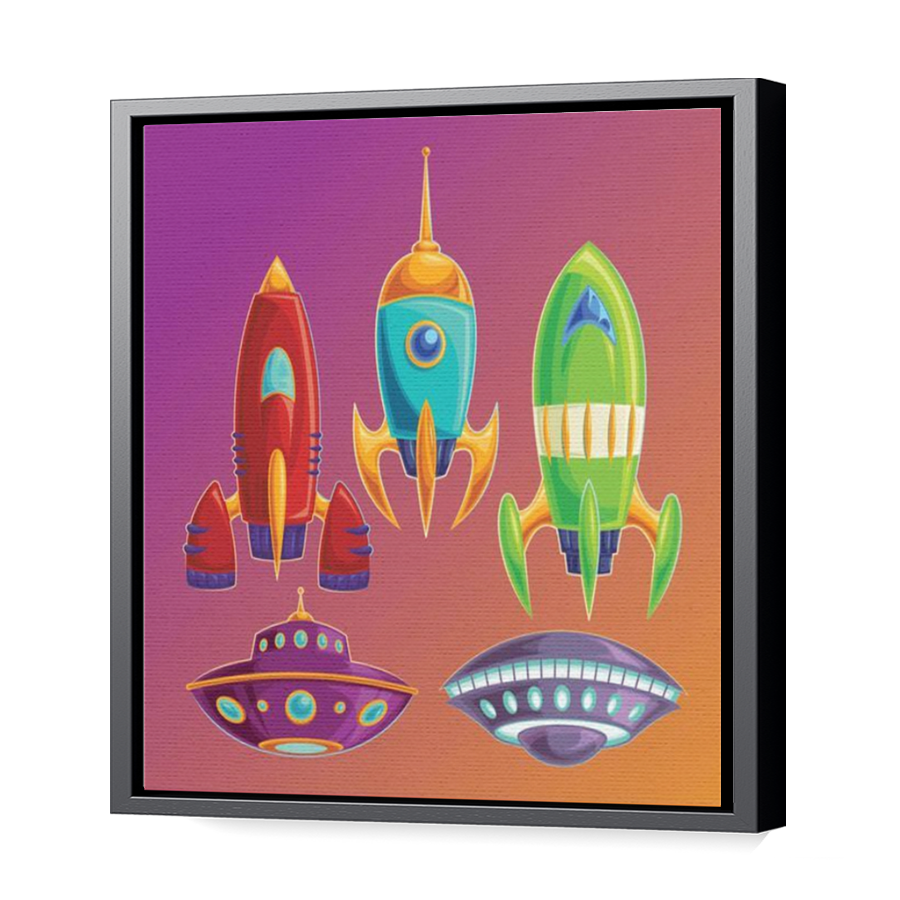 Thumbnail for Canvas - Black Floating Frame