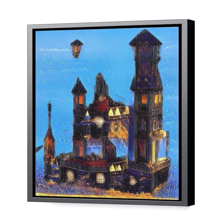 Thumbnail for Canvas - Black Floating Frame