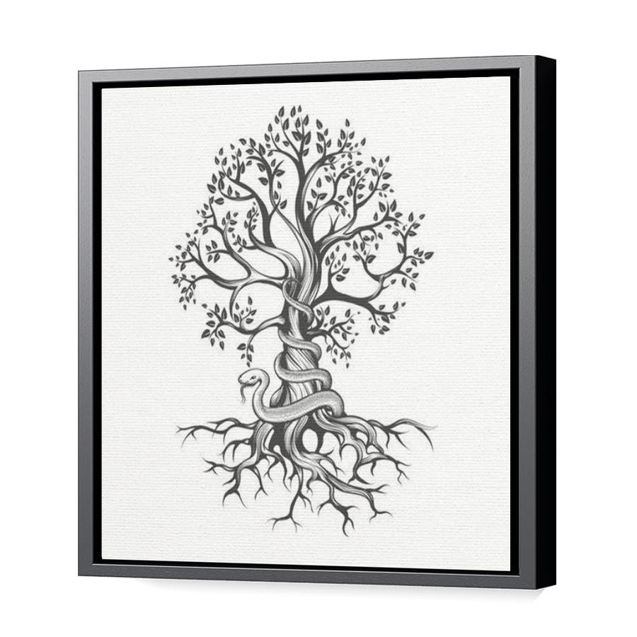Thumbnail for Canvas - Black Floating Frame