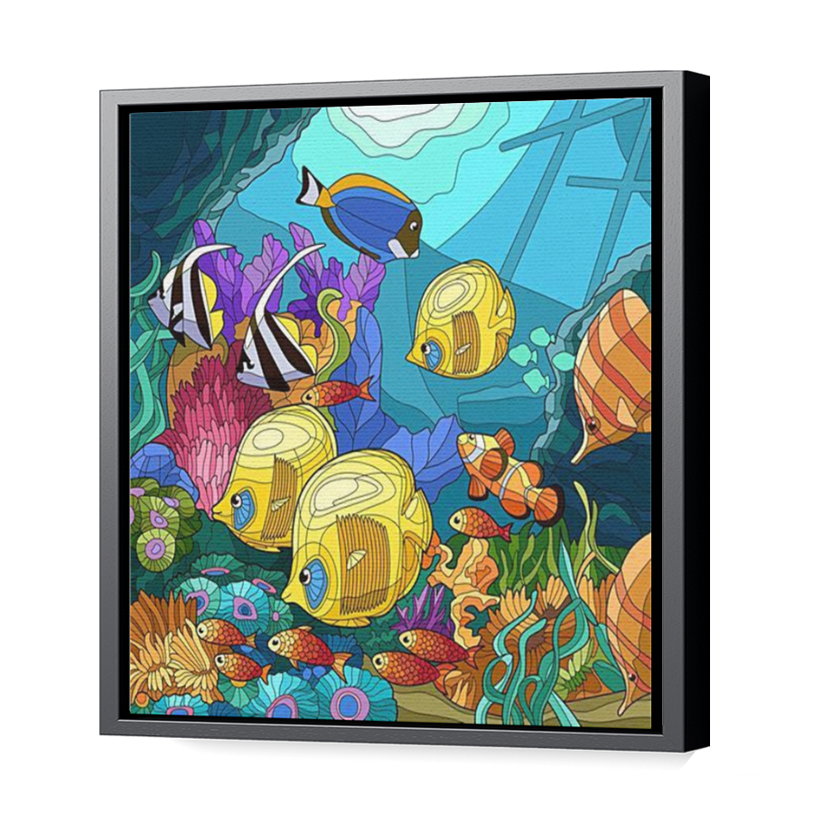 Thumbnail for Canvas - Black Floating Frame
