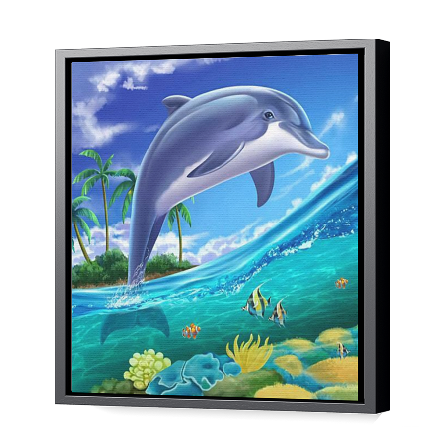 Thumbnail for Canvas - Black Floating Frame