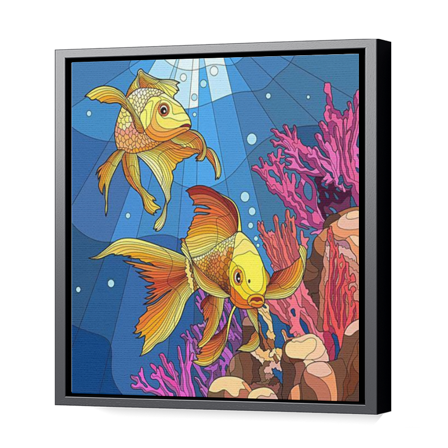 Thumbnail for Canvas - Black Floating Frame