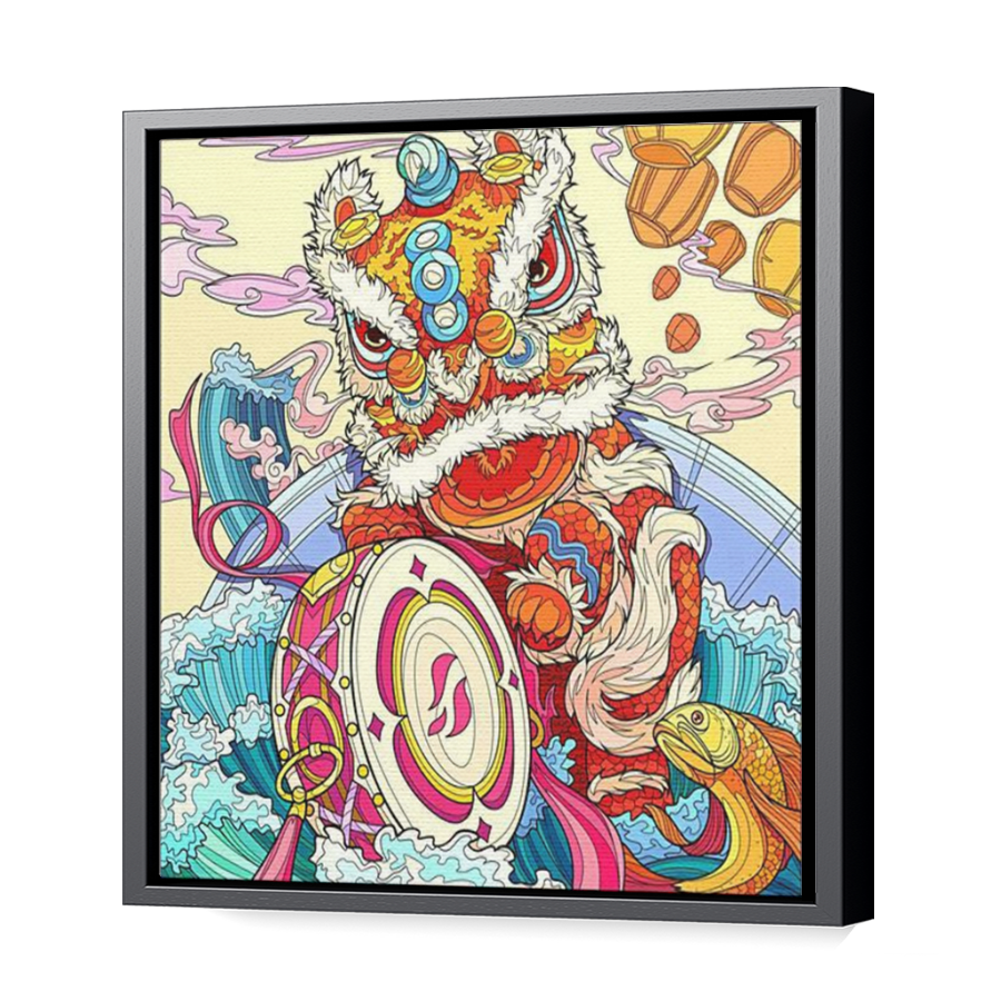 Thumbnail for Canvas - Black Floating Frame