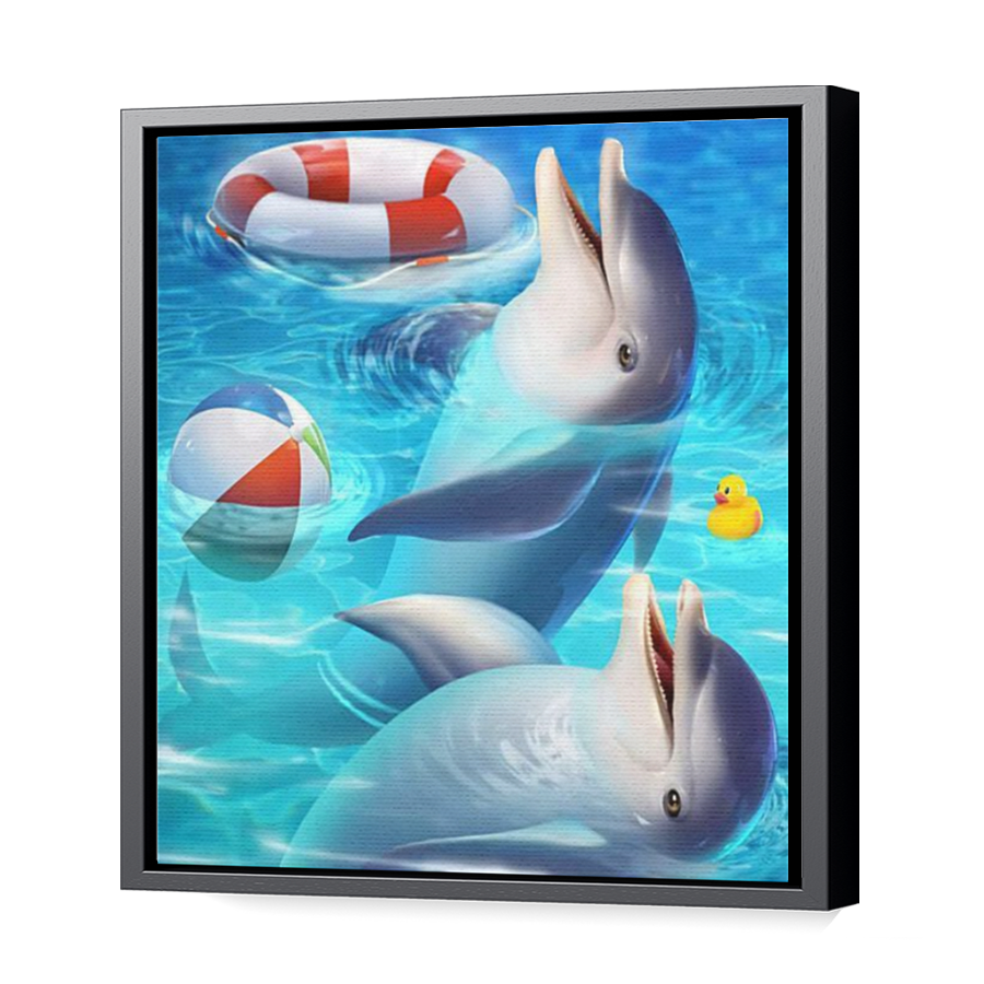 Thumbnail for Canvas - Black Floating Frame