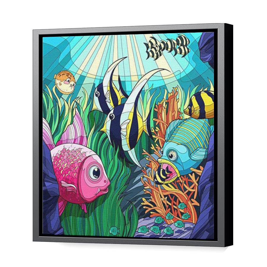 Thumbnail for Canvas - Black Floating Frame