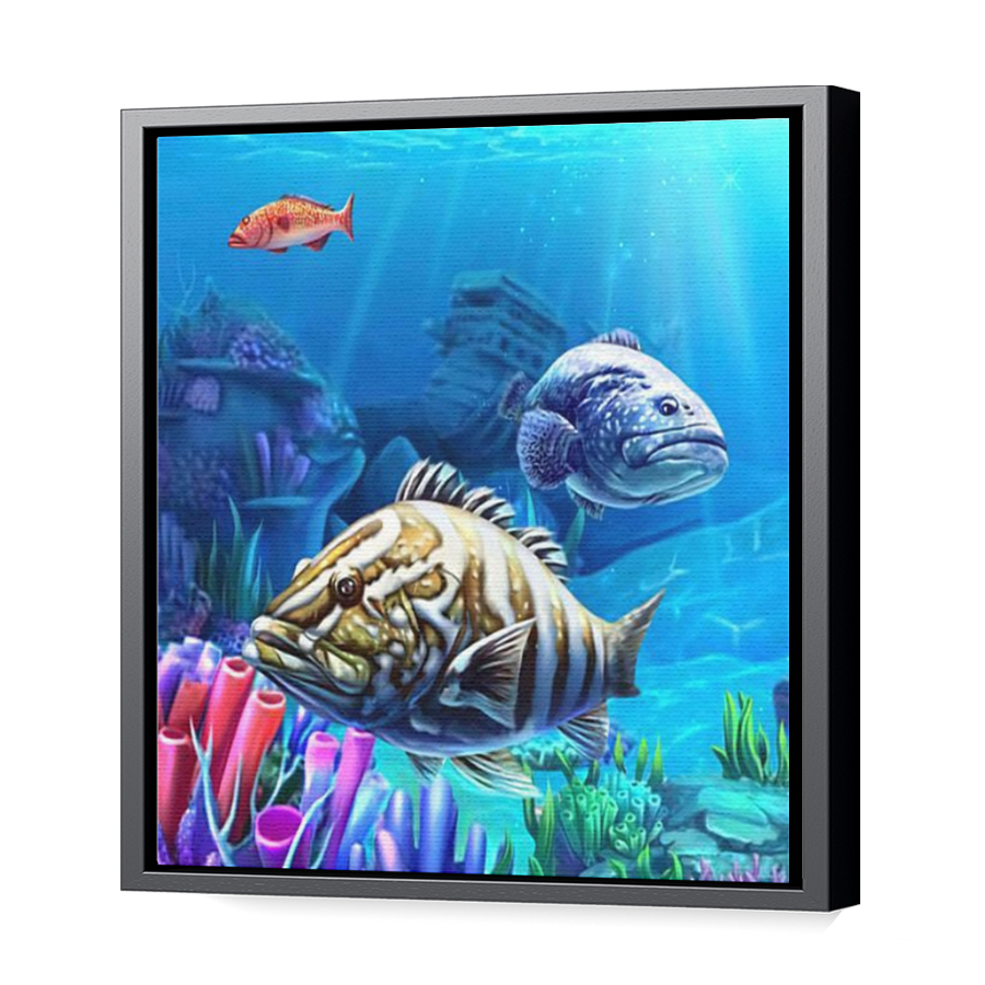 Thumbnail for Canvas - Black Floating Frame
